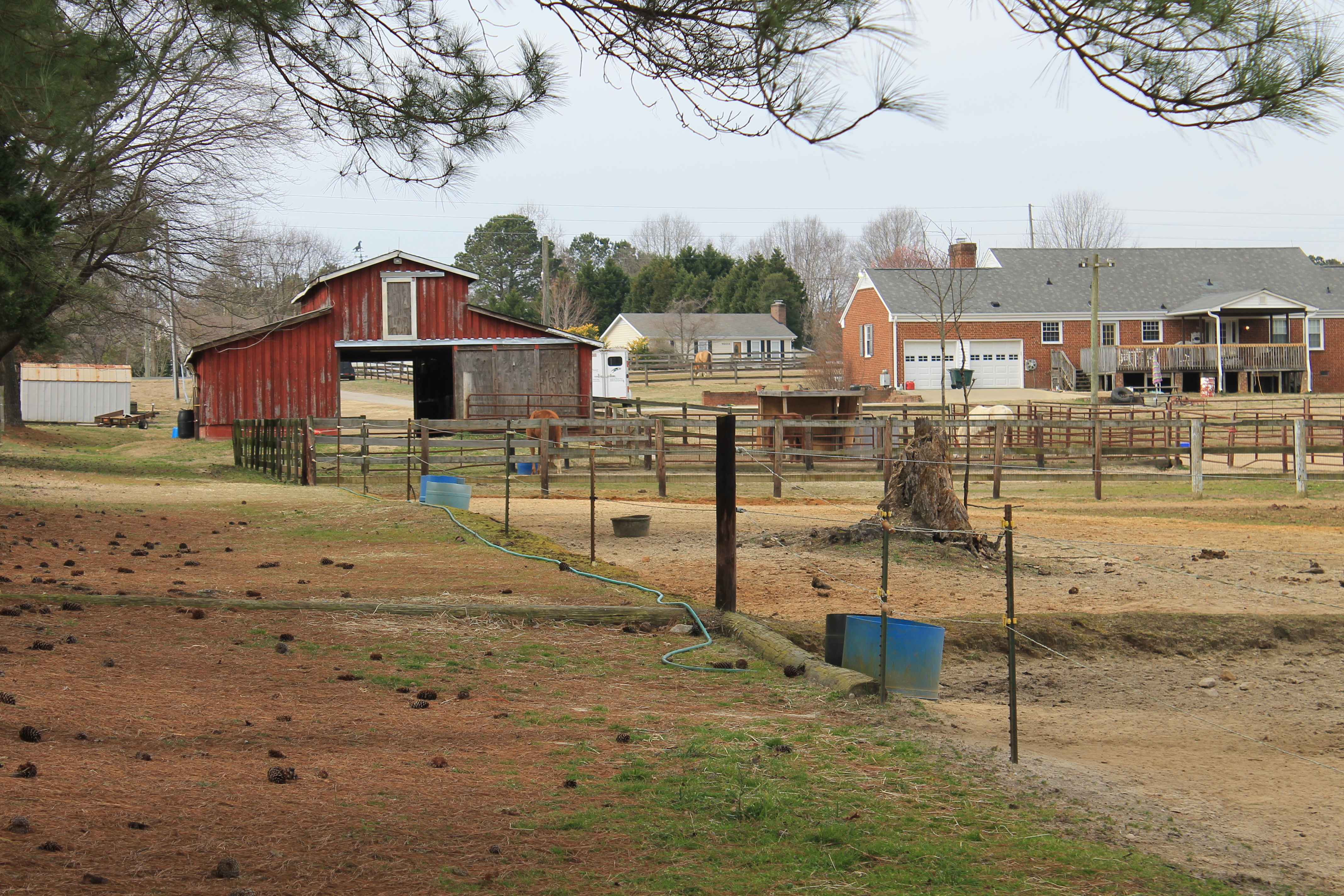 2017 Yde property from south gate toward barn